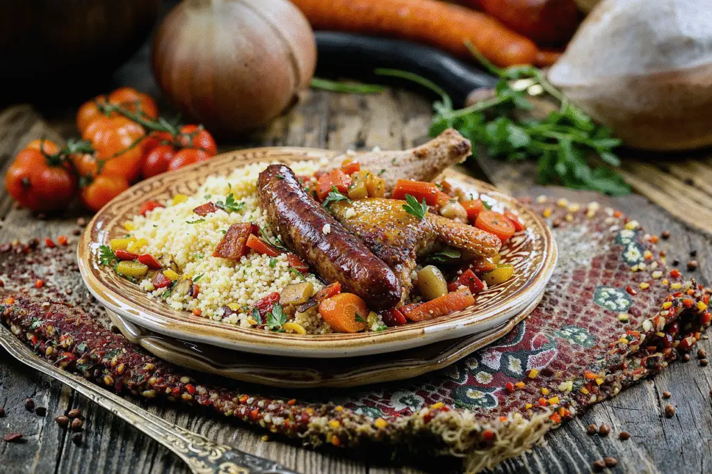 Couscous traditionnel aux légumes : un trésor culinaire aux mille saveurs
